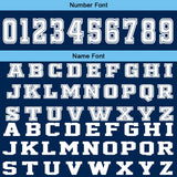Custom Blue White Basketball Jersey Uniform Suit Printed Your Logo Name Number