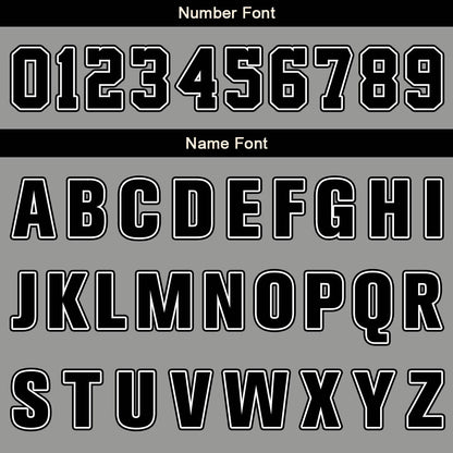 Custom Grey Black White Basketball Jersey Uniform Suit Printed Your Logo Name Number