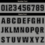 Custom Grey Black White Basketball Jersey Uniform Suit Printed Your Logo Name Number