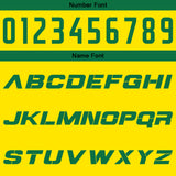 Custom Yellow Green Reversible Basketball Suit for Adults and Kids Personalized Jersey