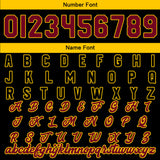 Custom Crimson Black Yellow Varsity Jackets for Men Women Youth Personalized Letterman Jackets