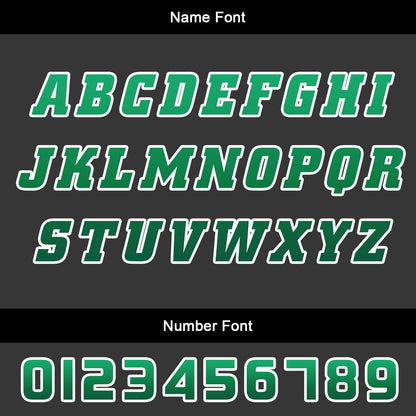 Custom Green Basketball Jersey Uniform Suit Printed Your Logo Name Number