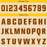Custom Brown Beige Yellow Basketball Jersey Uniform Suit Printed Your Logo Name Number