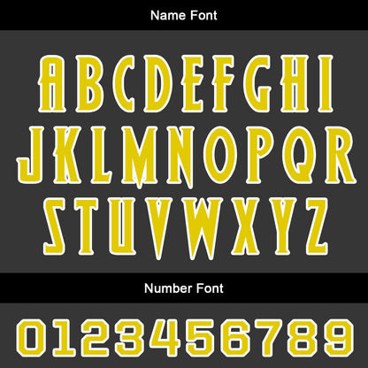 Custom Black Yellow Uniform Jersey Kids Adults Personalized Set Jersey Shirt