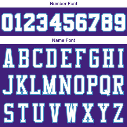 Custom Stitched Basketball Jersey for Men, Women And Kids Purple-White-Light Blue