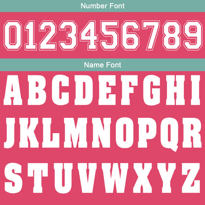 Custom Pink Cyan Football Gradient Polo Shirts  Add Your Unique Logo/Name/Number