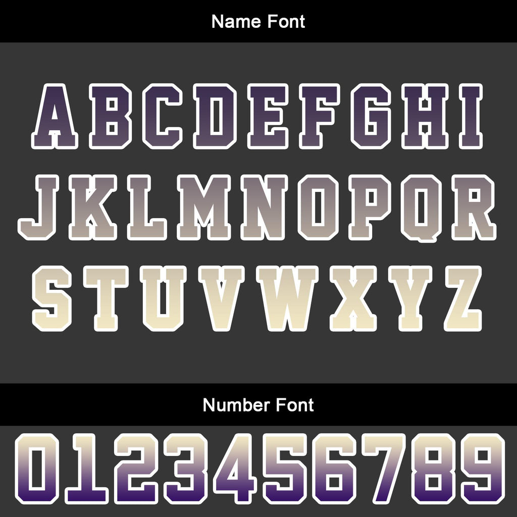 Custom Beige Purple Soccer Uniform Jersey Kids Adults Personalized Set Jersey Shirt