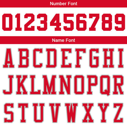 Custom Stitched Basketball Jersey for Men, Women And Kids White-Red
