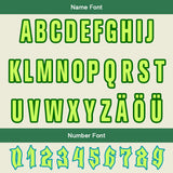 Custom Green Cyan Letterman Varsity Jacket Personalized Embroidery Printing