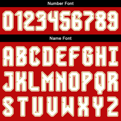 Custom Black Red Gold White Basketball Jersey Uniform Suit Printed Your Logo Name Number