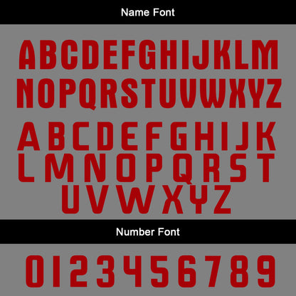 Custom Red Ash Uniform Jersey Kids Adults Personalized Set Jersey Shirt