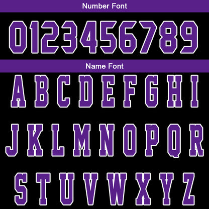 Custom Black Purple Reversible Basketball Suit for Adults and Kids Personalized Jersey