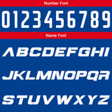 Custom Blue Red Reversible Basketball Suit for Adults and Kids Personalized Jersey