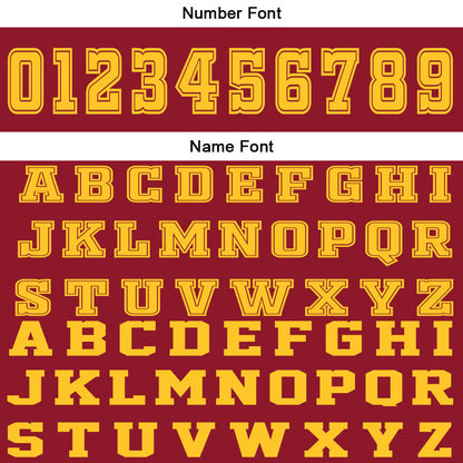 Custom Red Yellow Basketball Jersey Uniform Suit Printed Your Logo Name Number