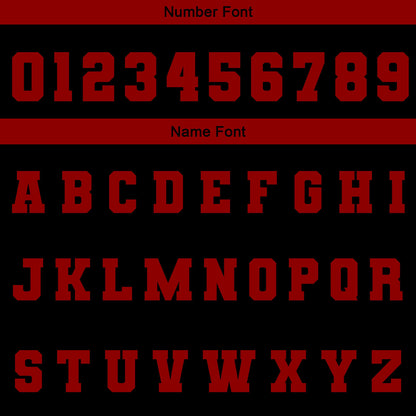 Custom Black Red Waterproof Varsity Jackets Personalized Stitched Name Number Logo to Letterman Jackets