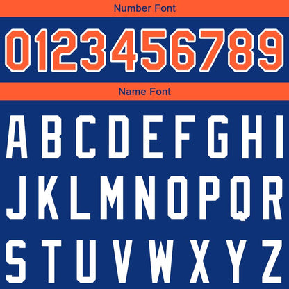 Custom Stitched Basketball Jersey for Men, Women And Kids Royal-Orange-White