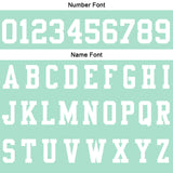 Custom Light Pea Green White Football Polo Shirts  Add Your Unique Logo/Name/Number