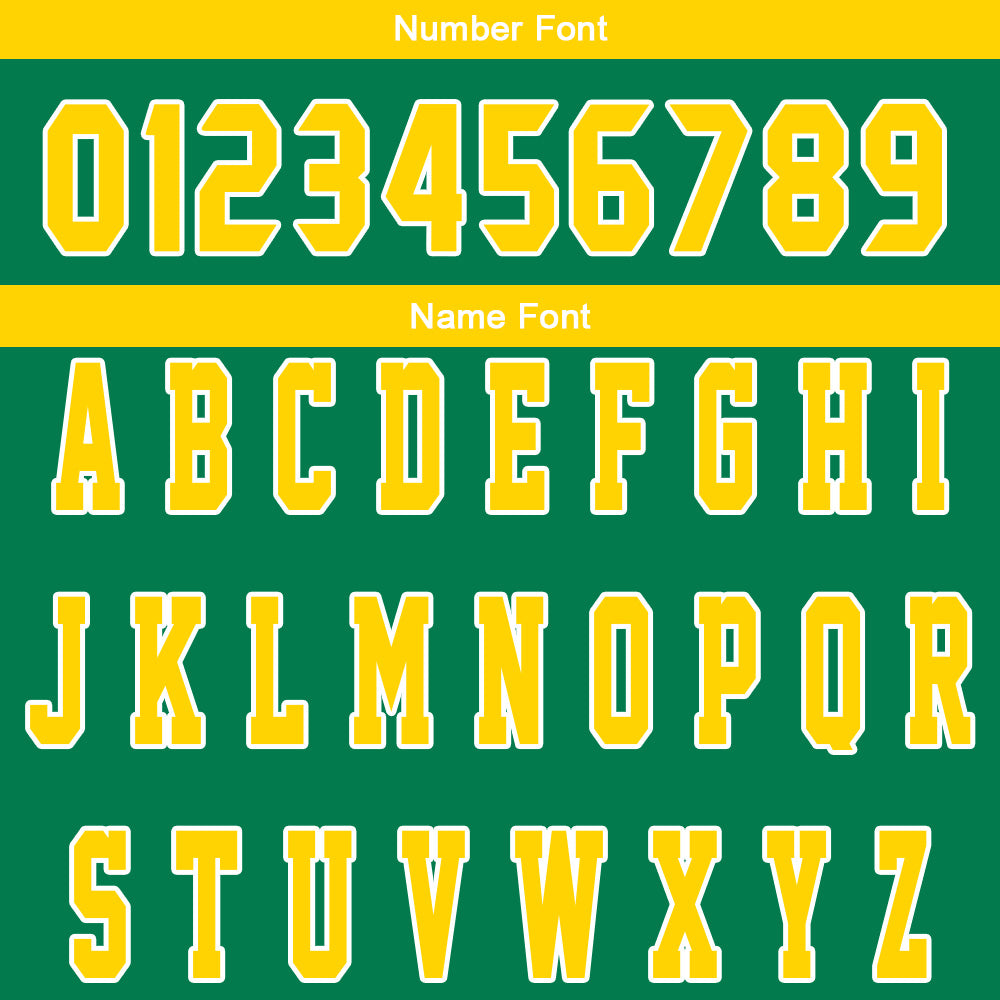Custom Green Yellow Reversible Basketball Suit for Adults and Kids Personalized Jersey