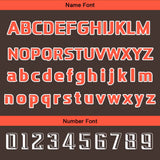 Custom Brown Orange Basketball Jersey Uniform Suit Printed Your Logo Name Number