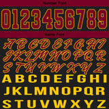 Custom Black Burgundy Yellow Basketball Jersey for Men Women Adult Youth Stitched Name Number Logo