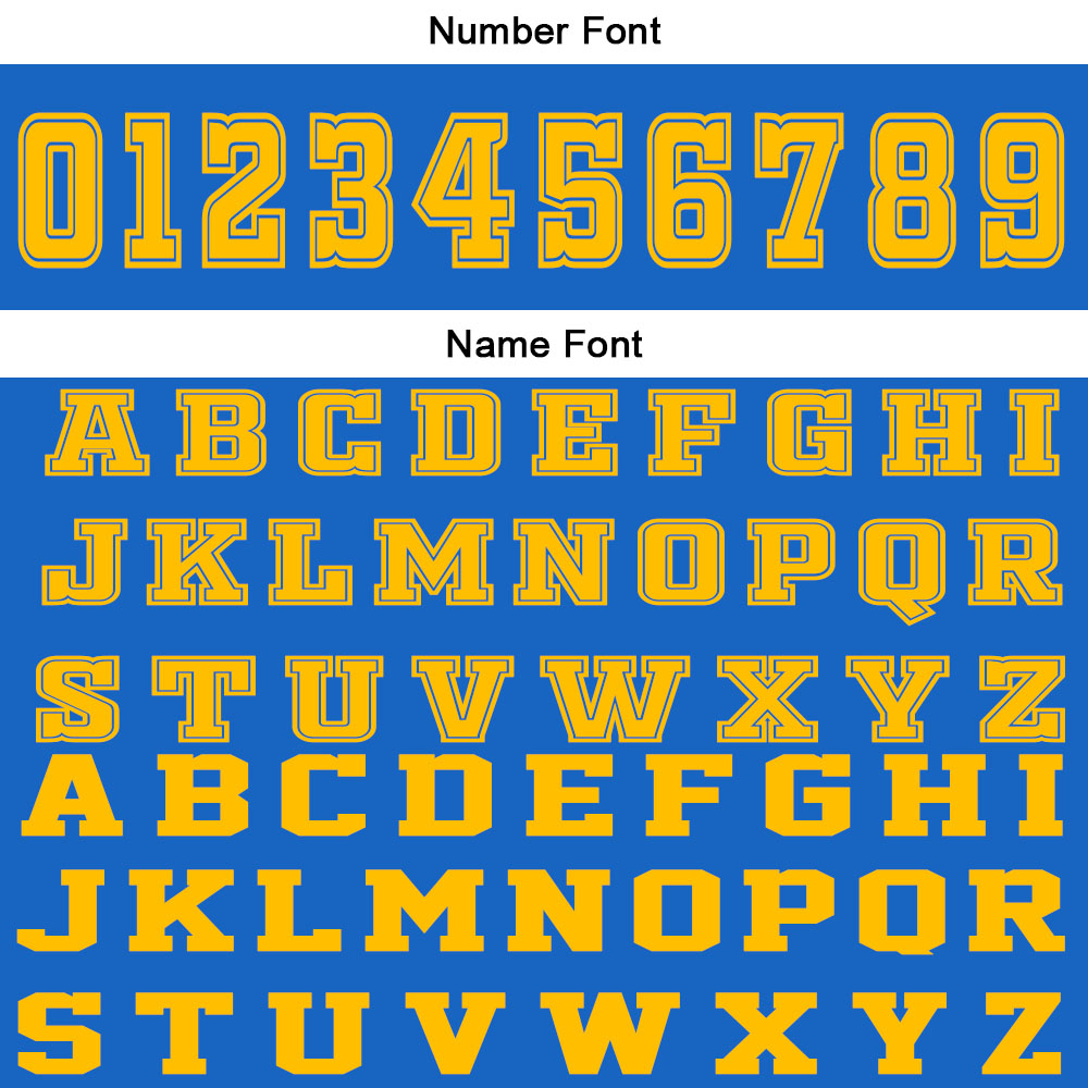 Custom Blue Yellow Basketball Jersey Uniform Suit Printed Your Logo Name Number