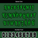 Custom Green Black Letterman Varsity Jacket Personalized Embroidery Printing