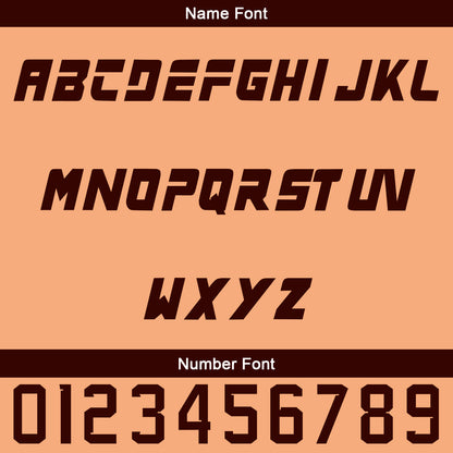 Custom Light Brown Brown Baseball Jersey Personalized Gradient Team Uniforms Shirt with Name Number