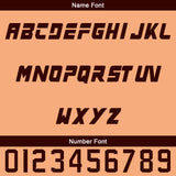 Custom Light Brown Brown Baseball Jersey Personalized Gradient Team Uniforms Shirt with Name Number