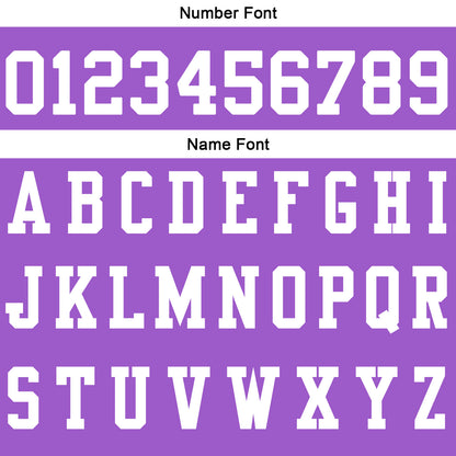 Custom Purple White Football Polo Shirts  Add Your Unique Logo/Name/Number