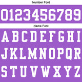 Custom Purple White Football Polo Shirts  Add Your Unique Logo/Name/Number