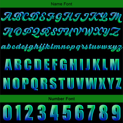 Custom Green Baseball Jersey Print Personalized Name, Number and Logo