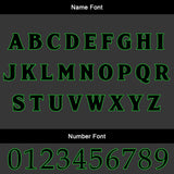 Custom Black Green Soccer Uniform Jersey Kids Adults Personalized Set Jersey Shirt