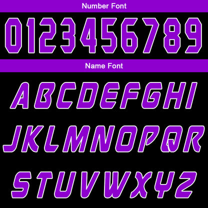 Custom Black Purple Basketball Jersey Uniform Suit Printed Your Logo Name Number