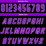 Custom Black Purple Basketball Jersey Uniform Suit Printed Your Logo Name Number