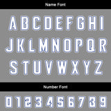 Custom Gray Blue Uniform Jersey Kids Adults Personalized Set Jersey Shirt