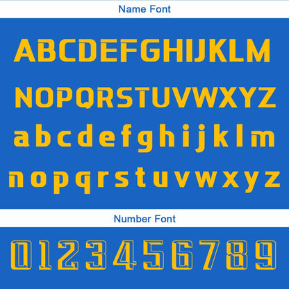 Custom Blue Yellow Basketball Jersey Uniform Suit Printed Your Logo Name Number