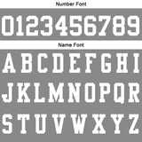 Custom Grey White Football Gradient Polo Shirts  Add Your Unique Logo/Name/Number