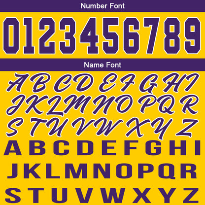 Custom Yellow Purple Basketball Jersey for Men Women Adult Youth Stitched Name Number Logo