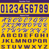 Custom Yellow Purple Basketball Jersey for Men Women Adult Youth Stitched Name Number Logo