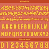 Custom Red Yellow Baseball Jersey Print Personalized Name, Number and Logo