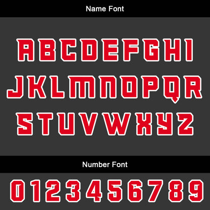 Custom Red Basketball Jersey Uniform Suit Printed Your Logo Name Number