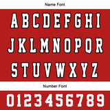 Custom White Red Varsity Jackets for Men Women Youth Personalized Letterman Jackets