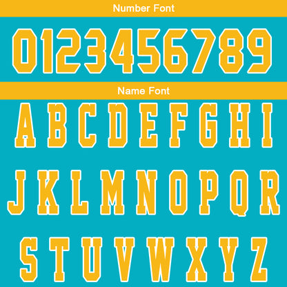 Custom Cyan Yellow Reversible Basketball Suit for Adults and Kids Personalized Jersey