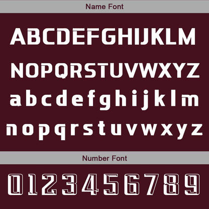 Custom Dark Red Gray Basketball Jersey Uniform Suit Printed Your Logo Name Number