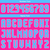 Custom Pink White Blue Basketball Jersey Uniform Suit Printed Your Logo Name Number
