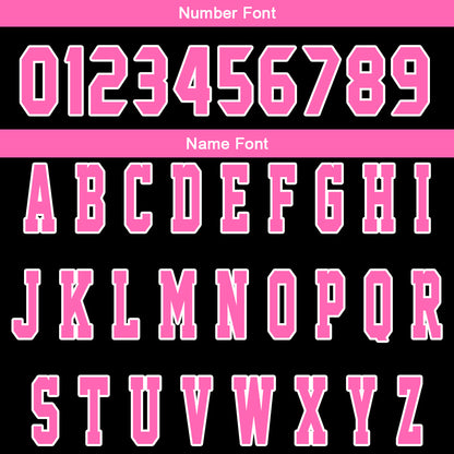 Custom Black Pink Reversible Basketball Suit for Adults and Kids Personalized Jersey