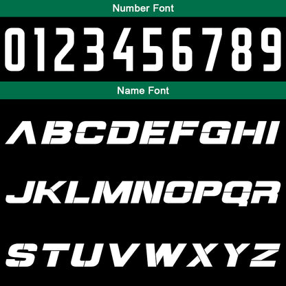 Custom Black Green Reversible Basketball Suit for Adults and Kids Personalized Jersey