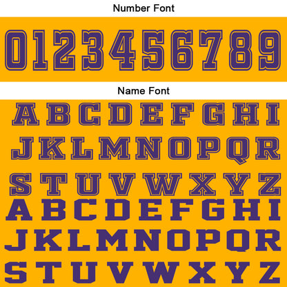 Custom Yellow Purple Basketball Jersey Uniform Suit Printed Your Logo Name Number