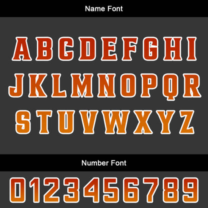 Custom Orange Red Basketball Jersey Uniform Suit Printed Your Logo Name Number