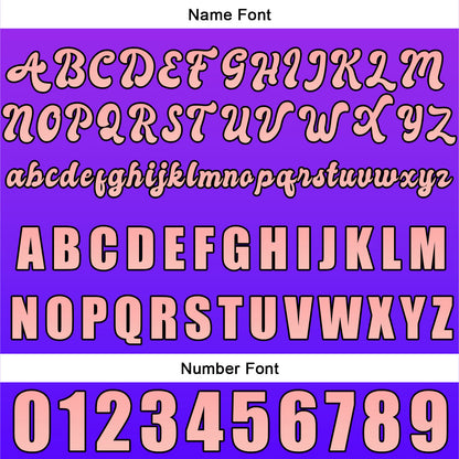 Custom Purple Baseball Jersey Print Personalized Name, Number and Logo
